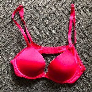 Victoria's Secret Hot Pink Demi Uplift Bra